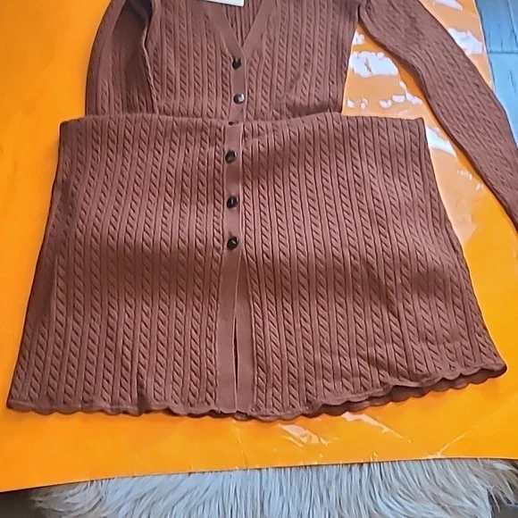 Nwt! Sezane Charlie Midi dress hazelnut - Picture 10 of 13